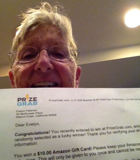 PrizeGrab Sweepstakes Winners.